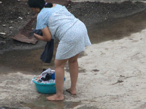 18 year old cutie Stella May gets undressed before riding on top POV style